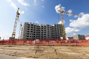 Construção de casas . cidade foto