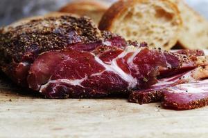 produtos de carne, close-up foto