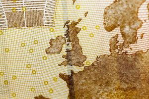dinheiro europeu, close-up foto
