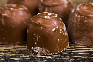 bombons de chocolate, close-up foto