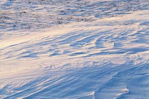 neve flutua no inverno foto