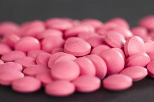 pílulas rosa, close-up foto