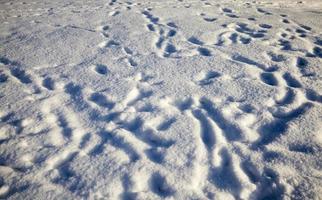 neve com traços foto