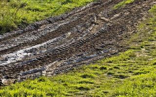 estrada em que é impossível dirigir foto