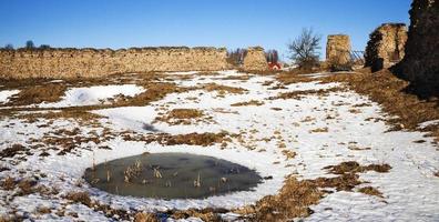 ruínas da fortaleza de perto foto