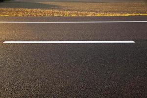 marcações de estrada de linha foto