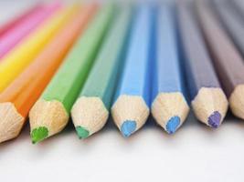 lápis colorido foto