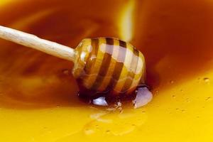 doce e delicioso mel natural, close-up foto