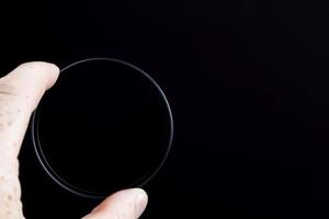 filtro de metal transparente para lentes e outros equipamentos foto
