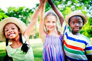 diversidade crianças infância amizade alegre conceito