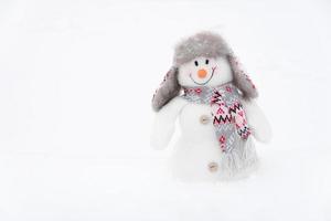 boneco de neve feliz inverno (cópia espaço) foto