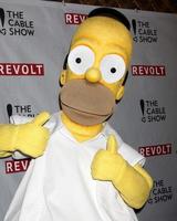 los angeles, 30 de abril - homer simpson na gala do presidente da ncta celebração do cabo com revolta no teatro beloco em 30 de abril de 2014 em los angeles, ca foto