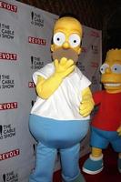 los angeles, 30 de abril - homer simpson na gala do presidente da ncta celebração do cabo com revolta no teatro beloco em 30 de abril de 2014 em los angeles, ca foto