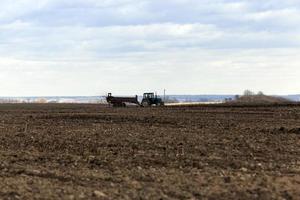 campo agrícola de fertilizantes foto