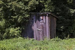 banheiro de madeira, parque foto