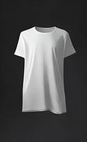 maquete de camiseta de manga curta slim fit de cor branca foto