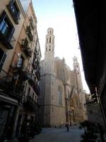 igreja gótica de santa maria del mar em barcelona foto