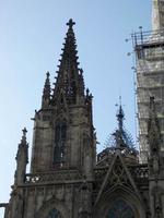 catedral gótica da cidade de barcelona foto