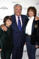 los angeles, 4 de novembro - max charles, robert wagner, jill st john no hallmark channel s northpole triagem recepção no restaurante la piazza no grove em 4 de novembro de 2014 em los angeles, ca foto