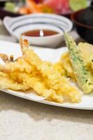 conjunto de tempura de perto foto