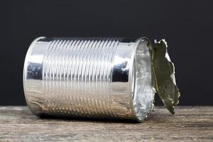 lata de alumínio de metal para conservas foto