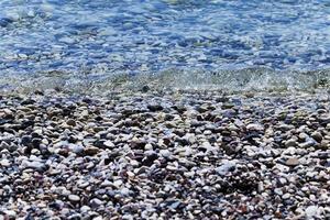 de praia. fechar-se. mar Adriático foto