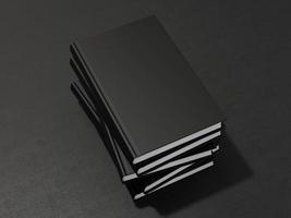 maquete de livro preto