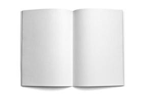 modelo de caderno em branco branco foto