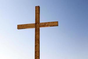 cruzes de madeira. cristandade foto
