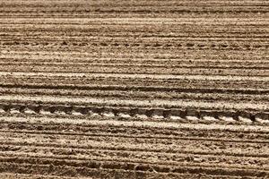 o solo arado para cultivar cereais foto