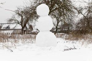 grande boneco de neve, close-up foto