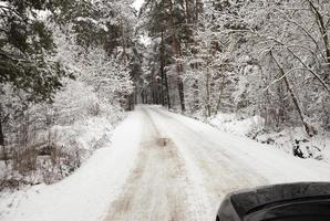 a estrada de inverno foto