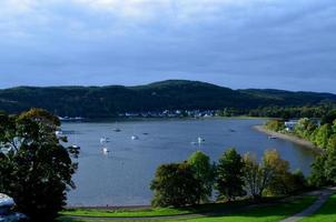 loch etive perto do castelo dunstaffnage foto