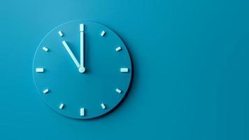 onze horas relógio de parede de escritório azul mar ilustração 3d foto