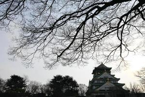 Castelo de Osaka em Osaka, Japão foto