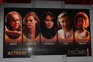 los angeles, 10 de janeiro - indicações de atrizes nos anúncios de indicações ao Oscar 2013 no teatro samuel goldwyn em 10 de janeiro de 2013 em beverly hills, ca foto
