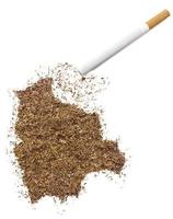 cigarro e tabaco em forma de bolívia (série)