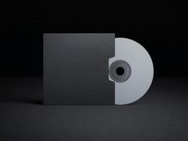 tampa do disco compacto em branco foto