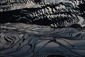 vista dos terraços de arroz yuan yang foto