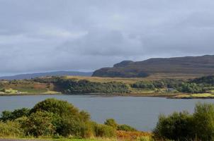 paisagem atraente no campo da Escócia foto