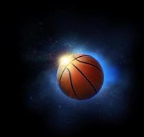 Bola de basquete. conceito de jogo de basquete foto