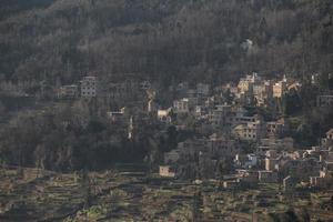 vista dos terraços de arroz yuan yang foto