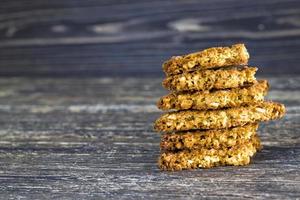 biscoitos de aveia assados foto