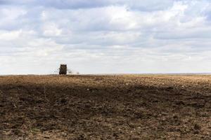 campo agrícola de fertilizantes foto