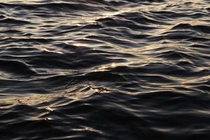 superfície preta da água foto
