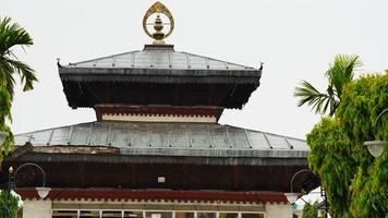 templo espiritual na imagem do nepal foto