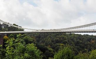 ponte suspensa hdr clifton em bristol foto