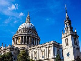 hdr st paul catedral em londres foto