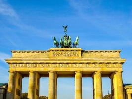 hdr brandenburger tor, berlim foto