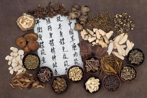 medicina herbal chinesa foto